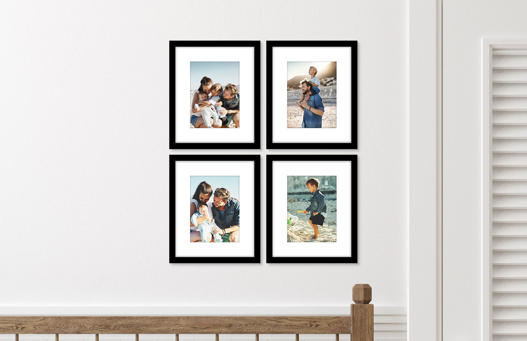 8x10 Black - Set of 4