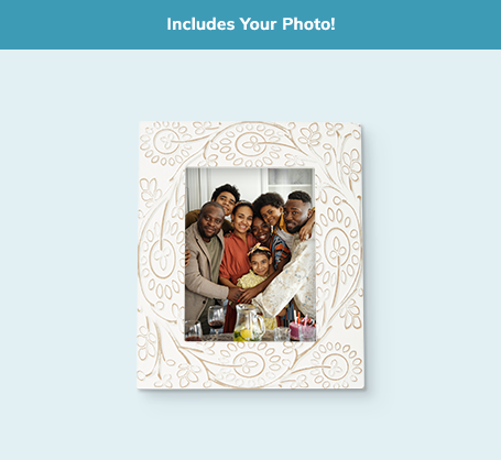 6x8 Carved Floral Frame