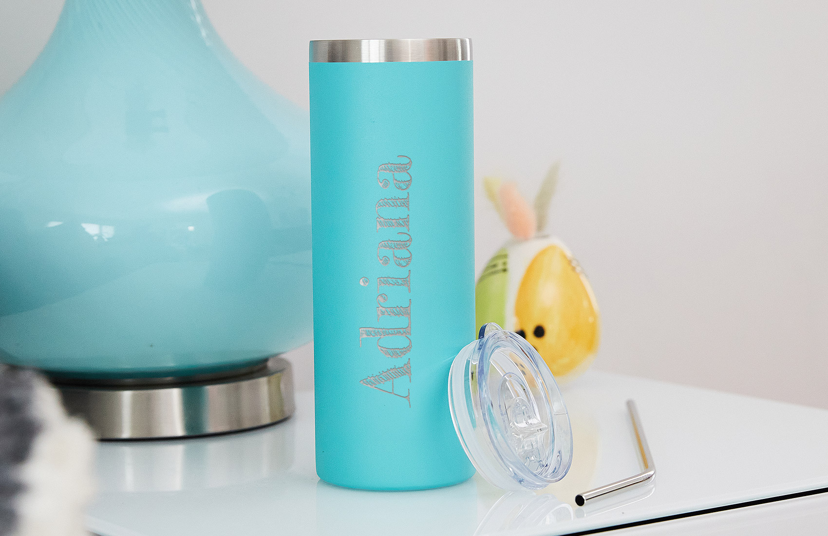 20oz. Teal Personalized Tumbler