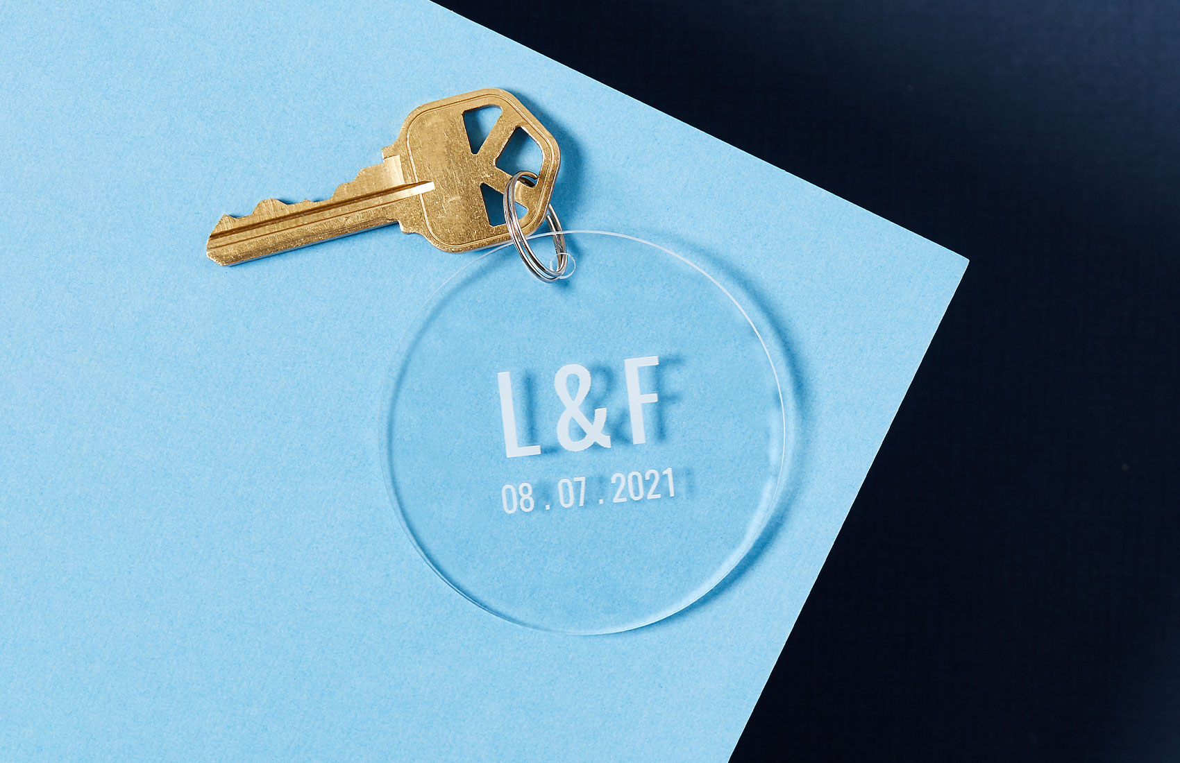 Round Keychain - Clear