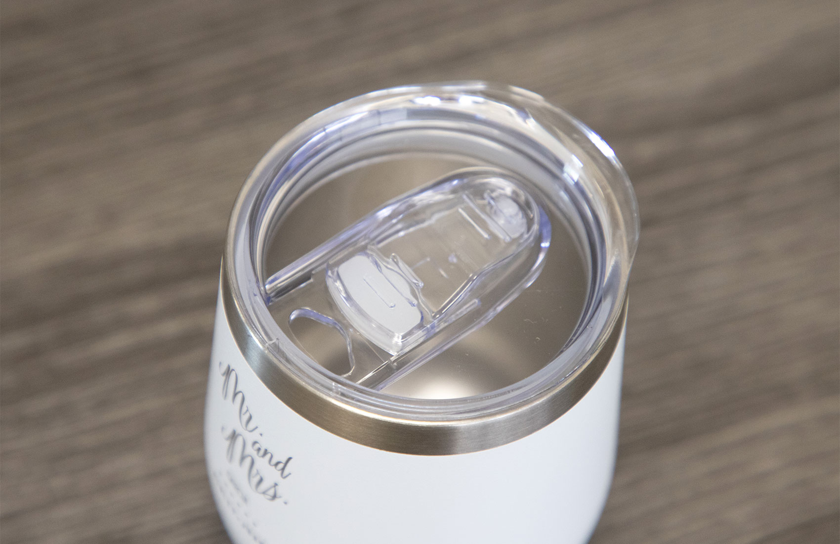 12oz. White Personalized Wine Tumbler