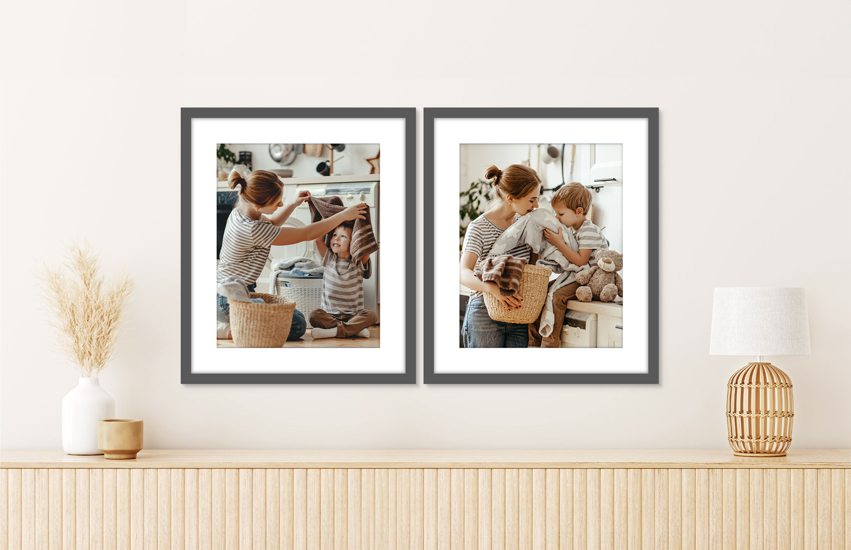 16x20 Gray - Set of 2