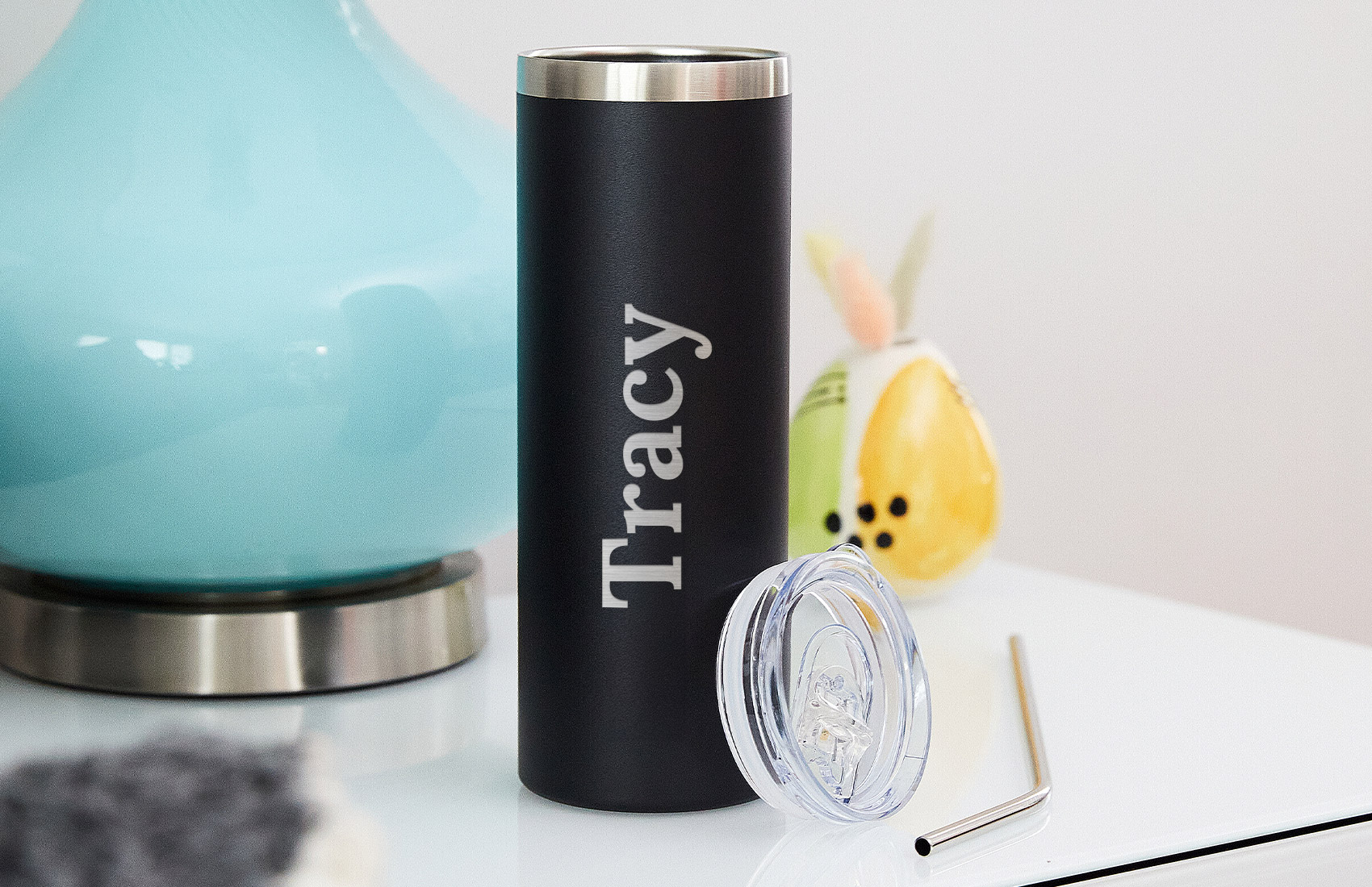 20oz. Black Personalized Tumbler