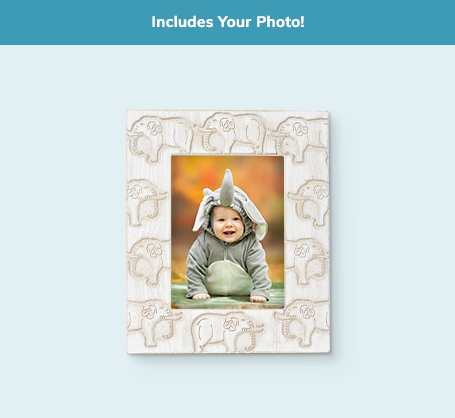 6x8 Carved Elephant Frame