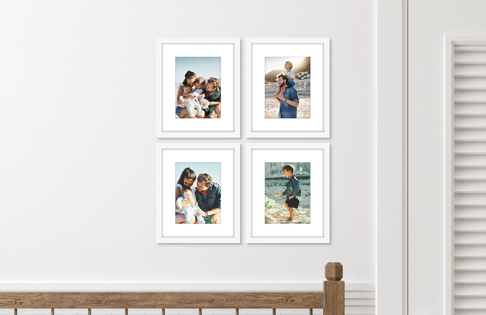 8x10 White - Set of 4