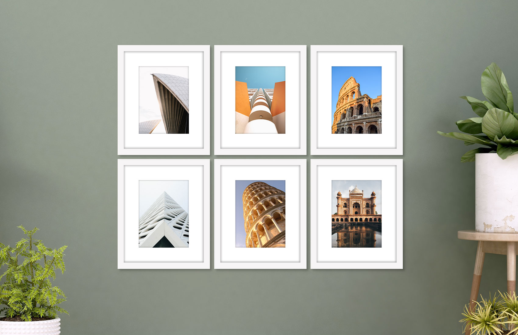 8x10 White - Set of 6