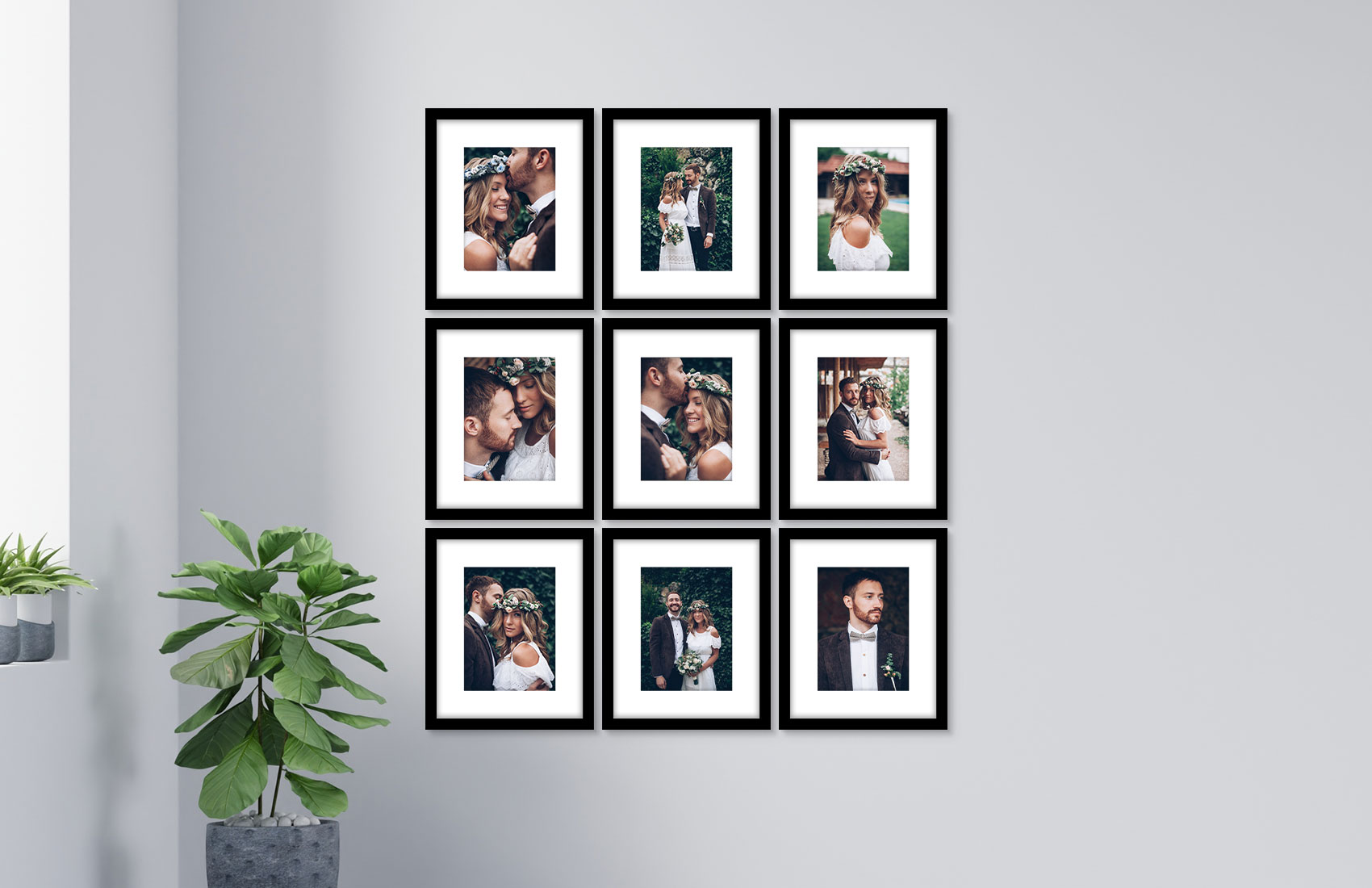 8x10 Black - Set of 9