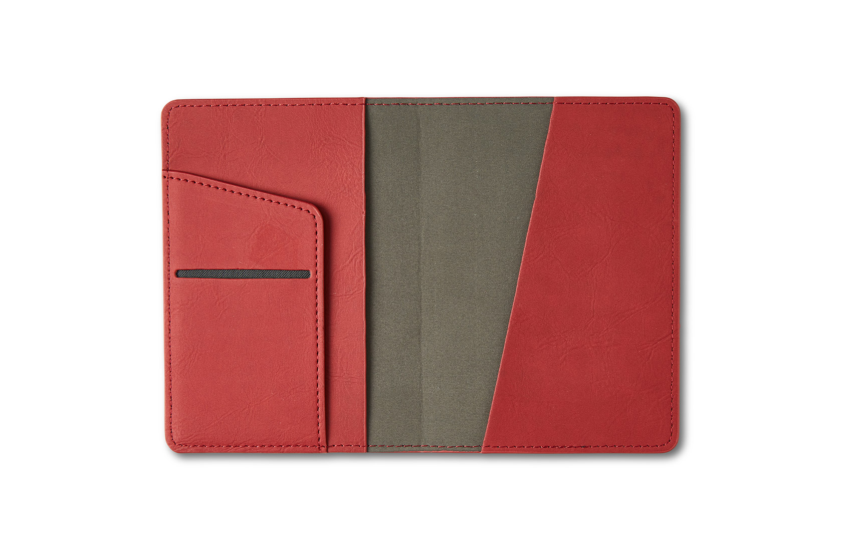 Personalized Red Leather Passport Holder