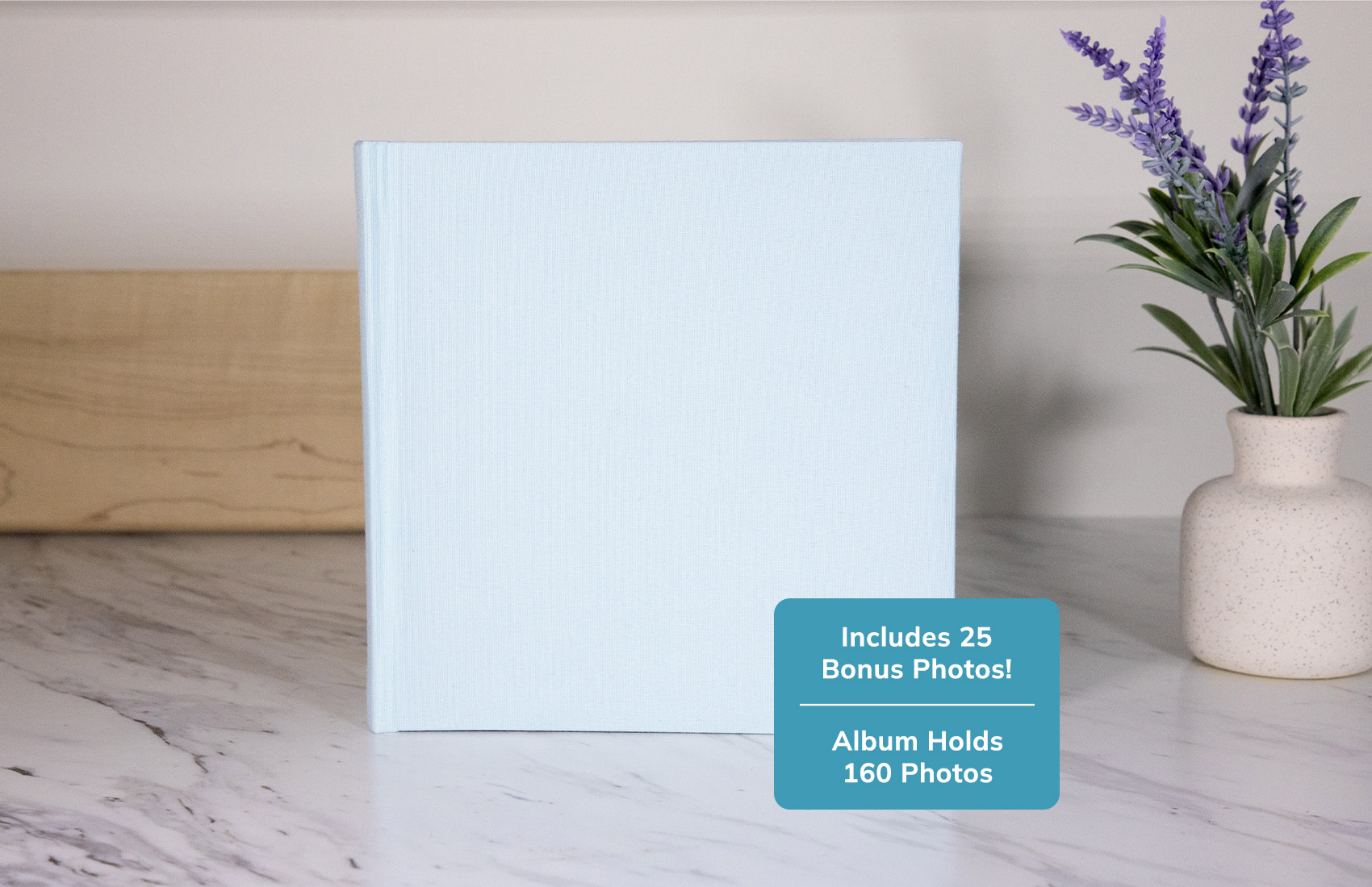 4x6 Teal Linen Photo Album