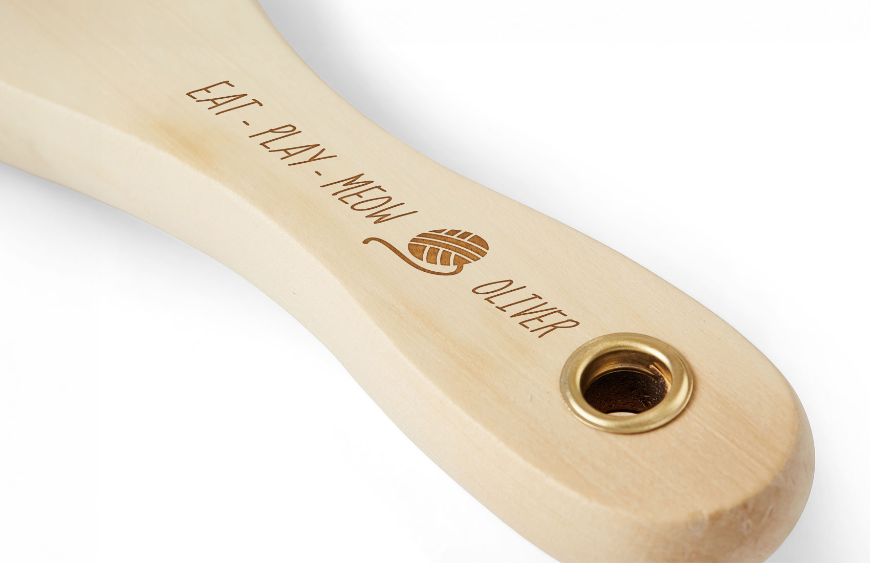 Personalized Wood Pet Brush