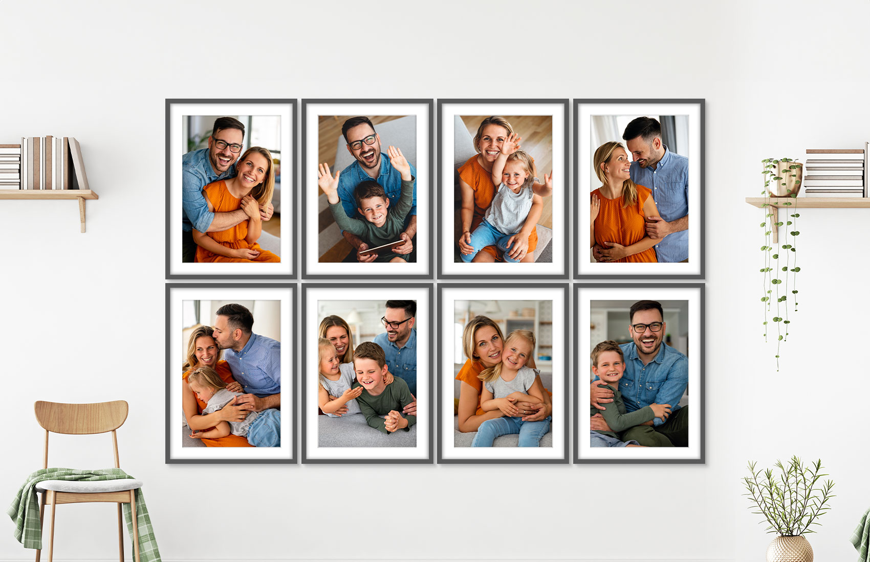 20x30 Gray - Set of 8