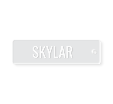 Simple Keychain - Clear