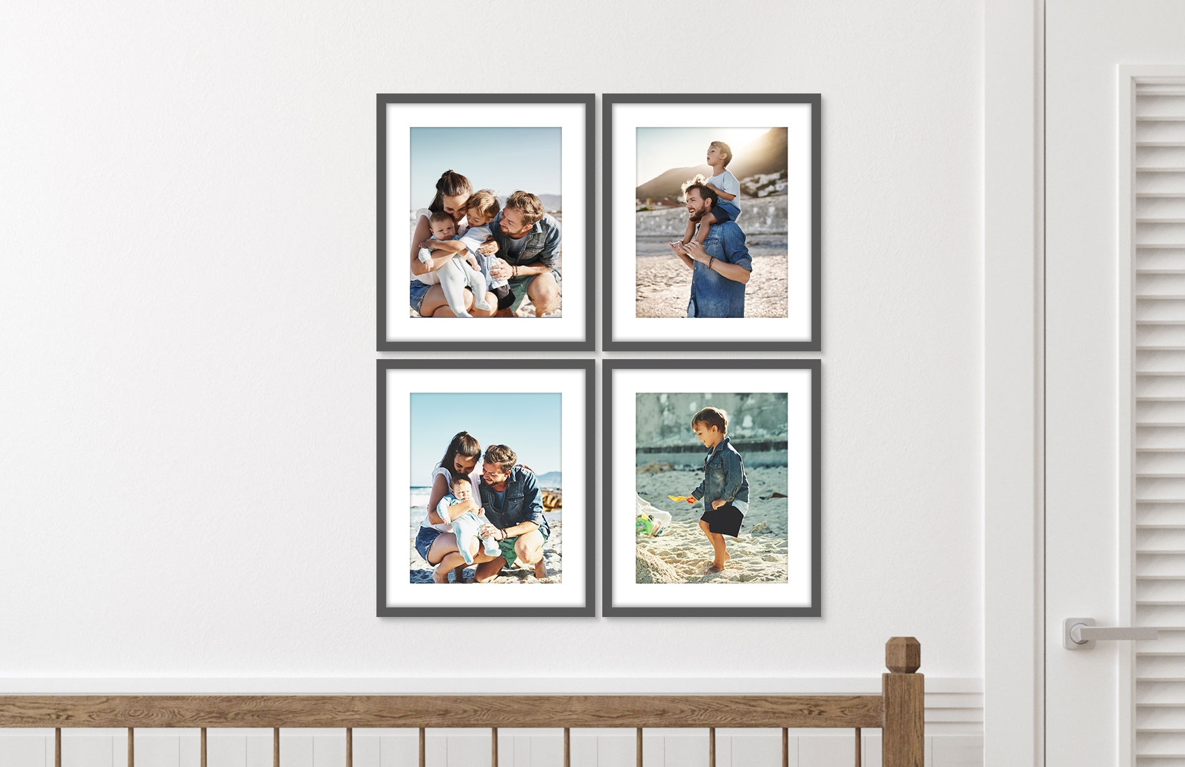 16x20 Gray - Set of 4