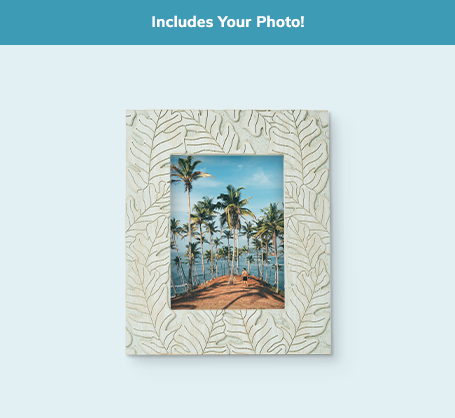 6x8 Carved Tropical Frame