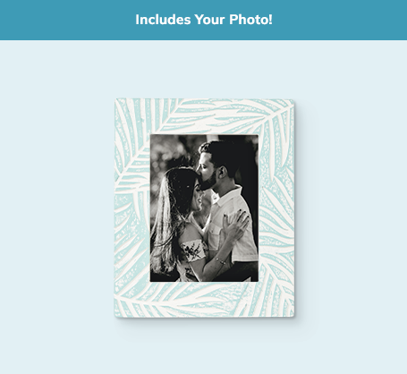 6x8 Carved Palm Leaf Frame