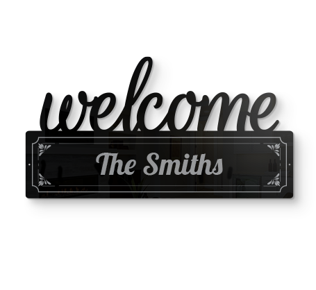 27" Welcome Wall Sign