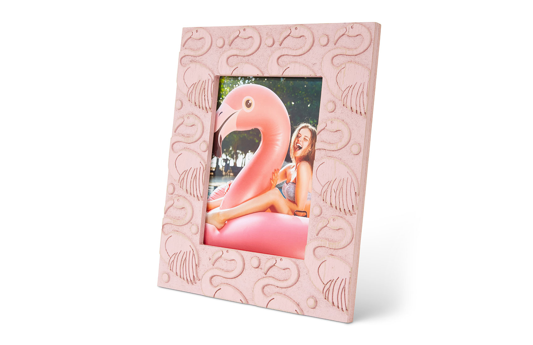 6x8 Carved Flamingo Frame