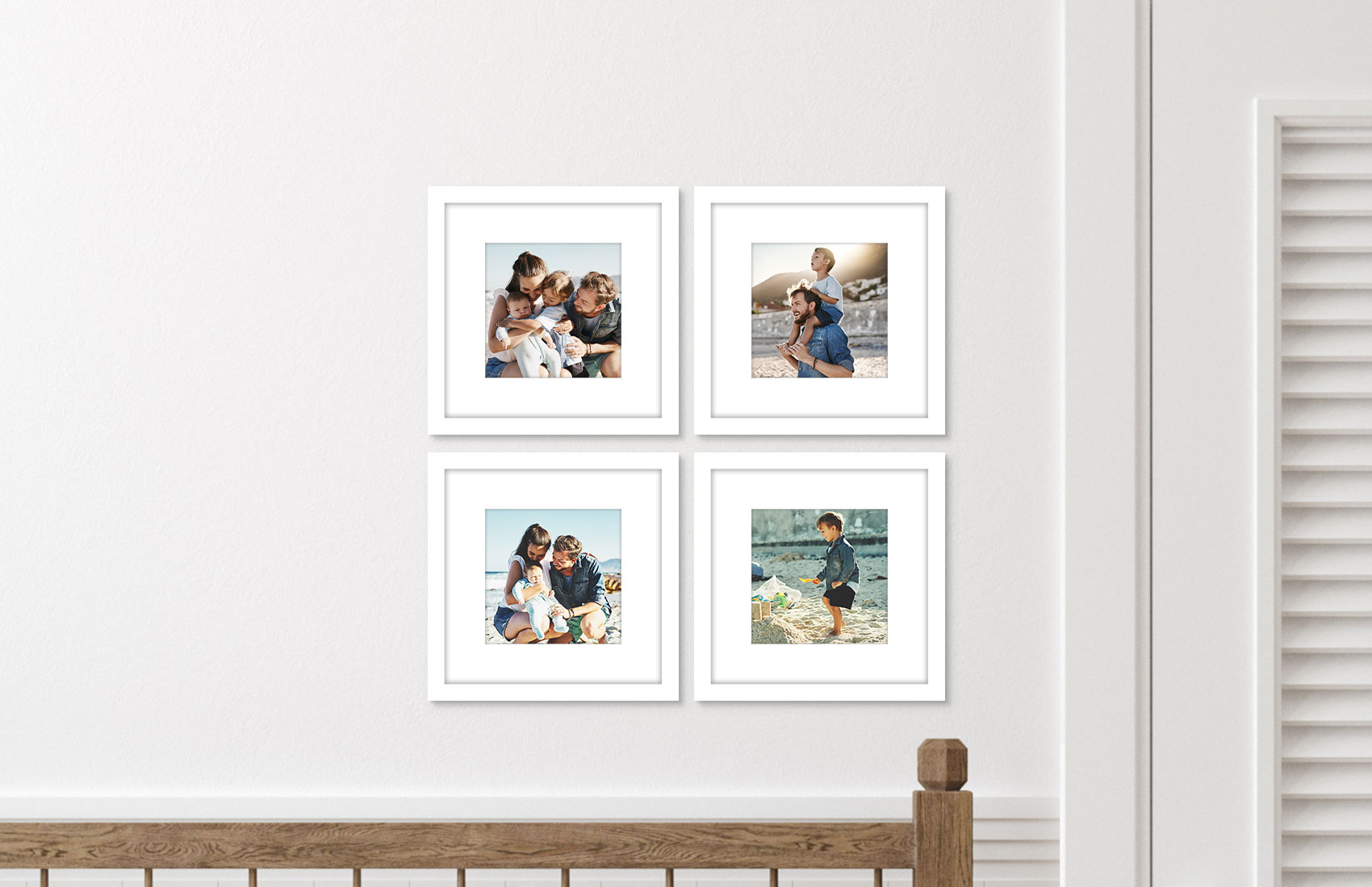 8x8 White - Set of 4