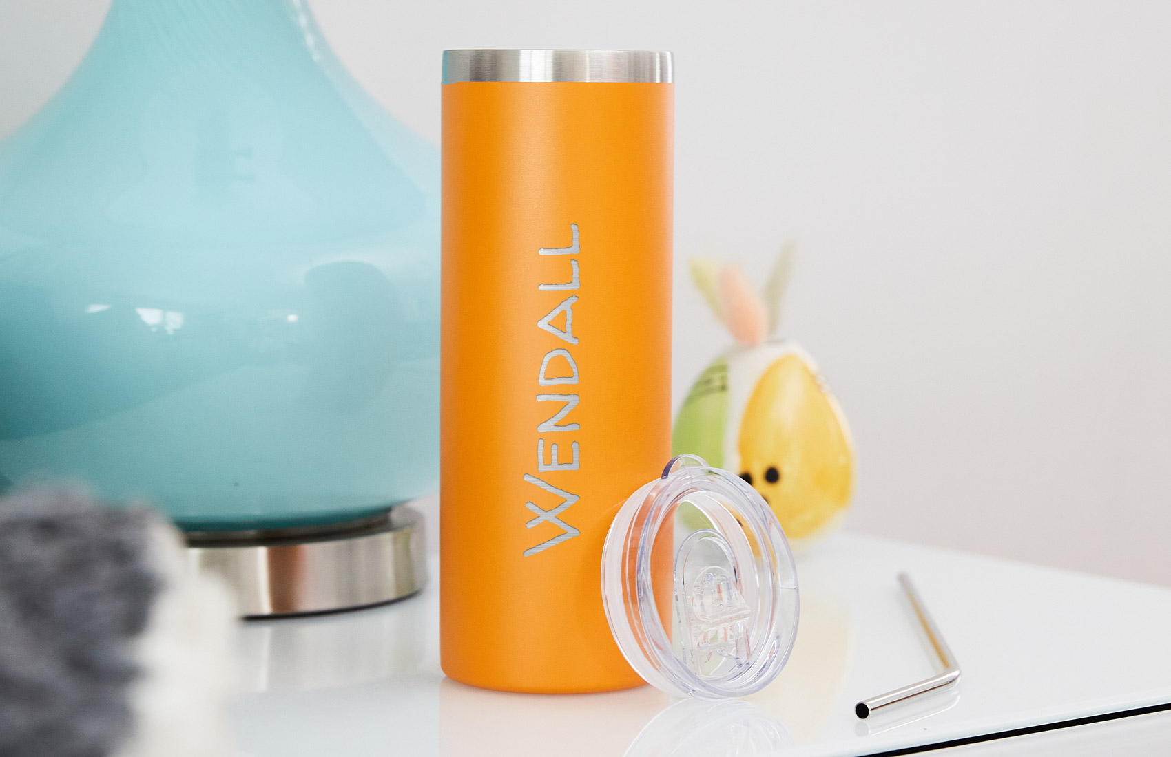 20oz. Orange Personalized Tumbler