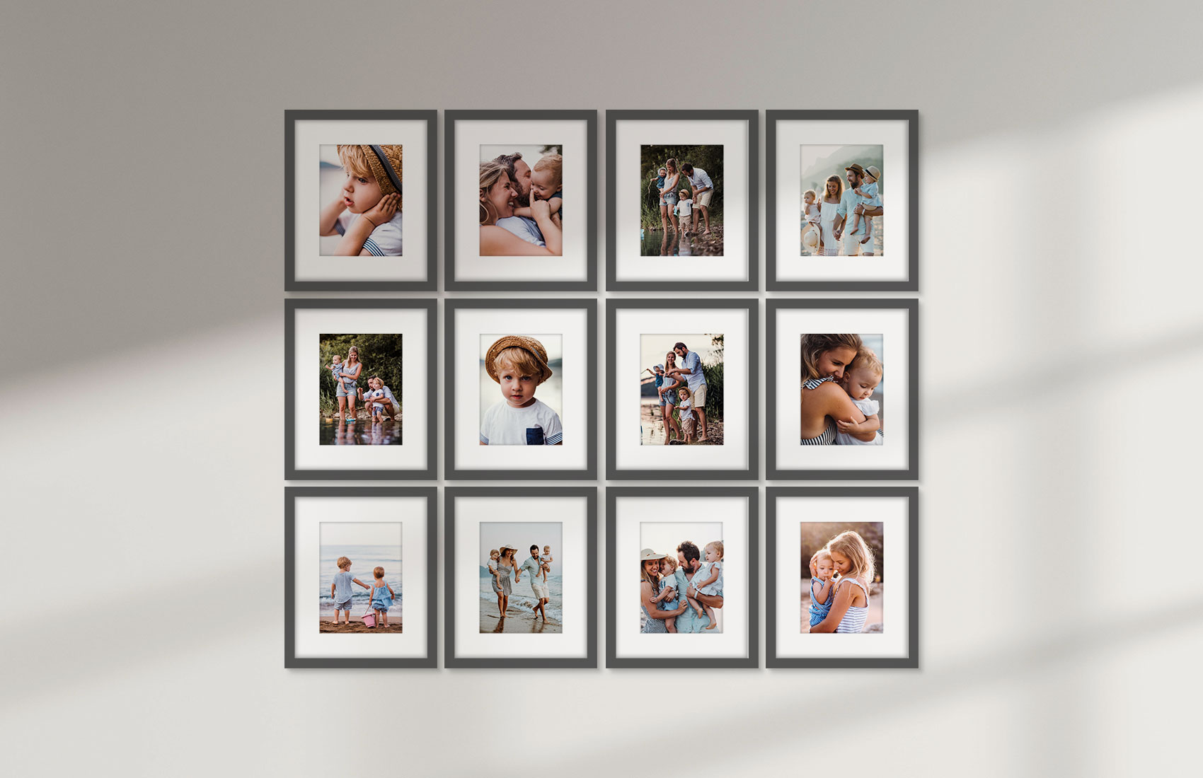 8x10 Gray - Set of 12