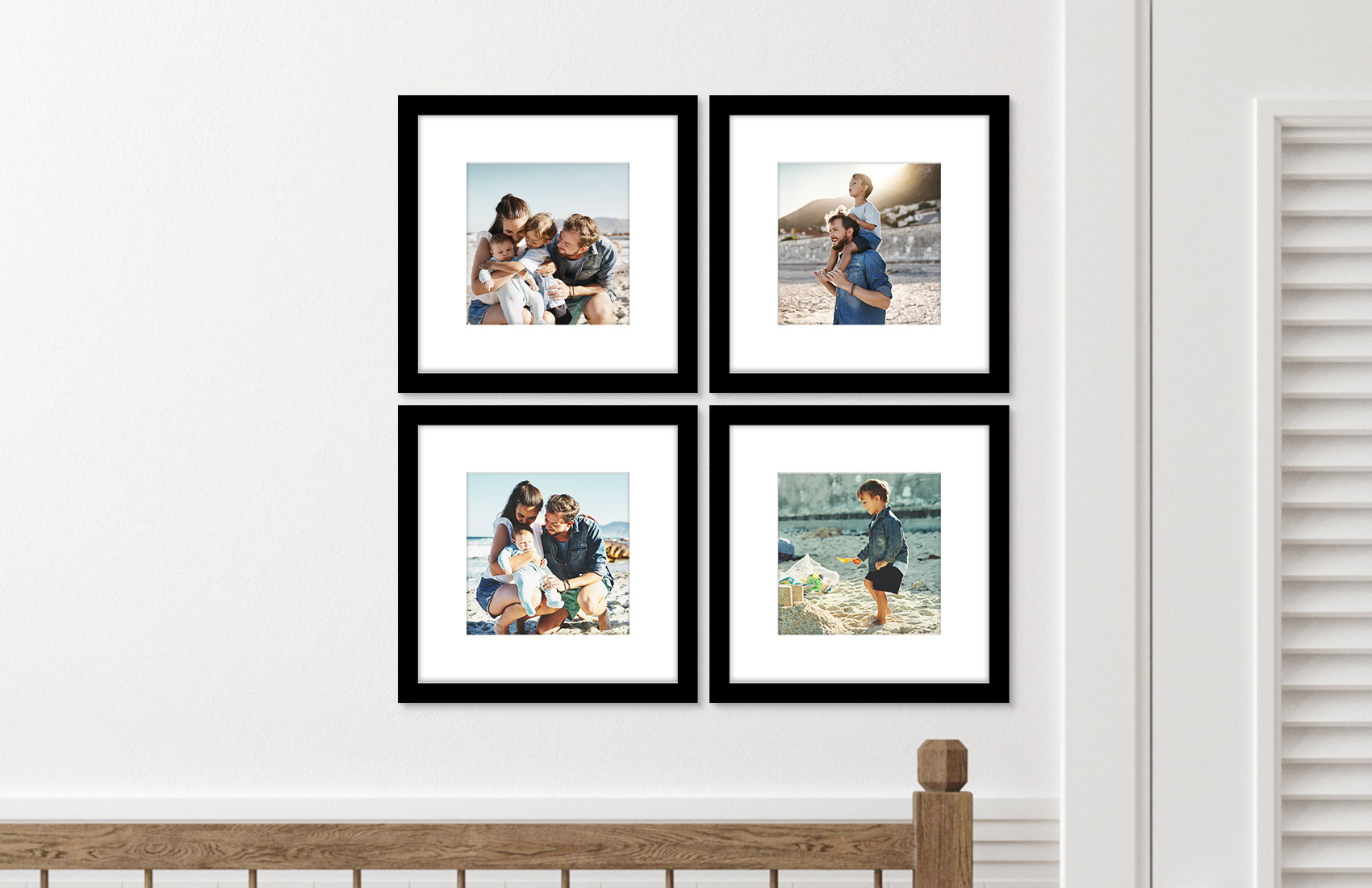 12x12 Black - Set of 4