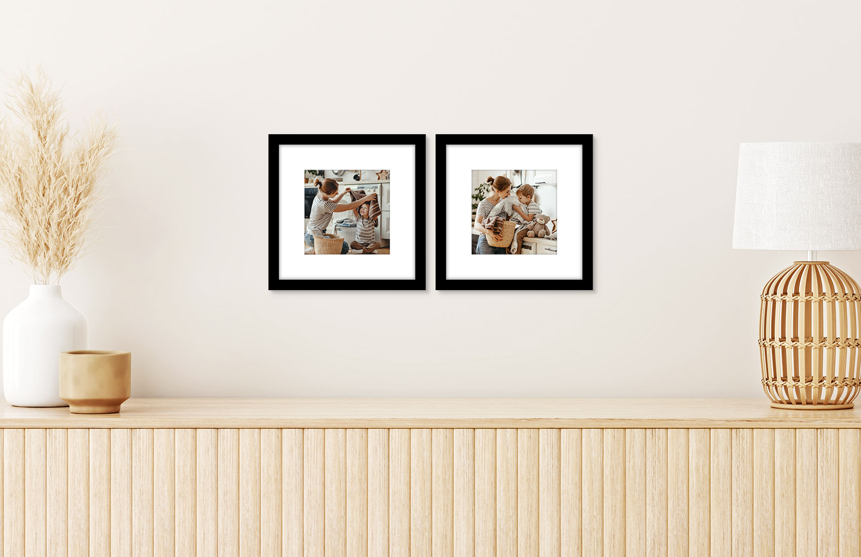 8x8 Black - Set of 2