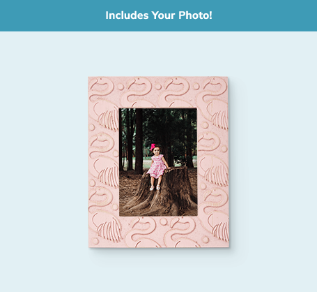 6x8 Carved Flamingo Frame