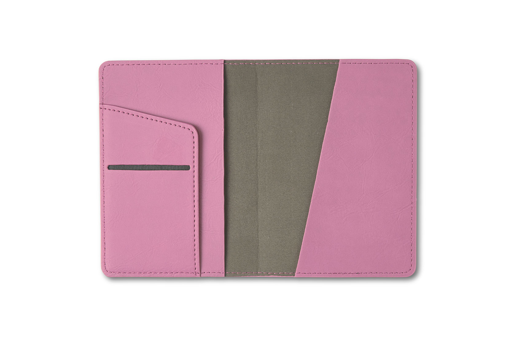Personalized Pink Leather Passport Holder