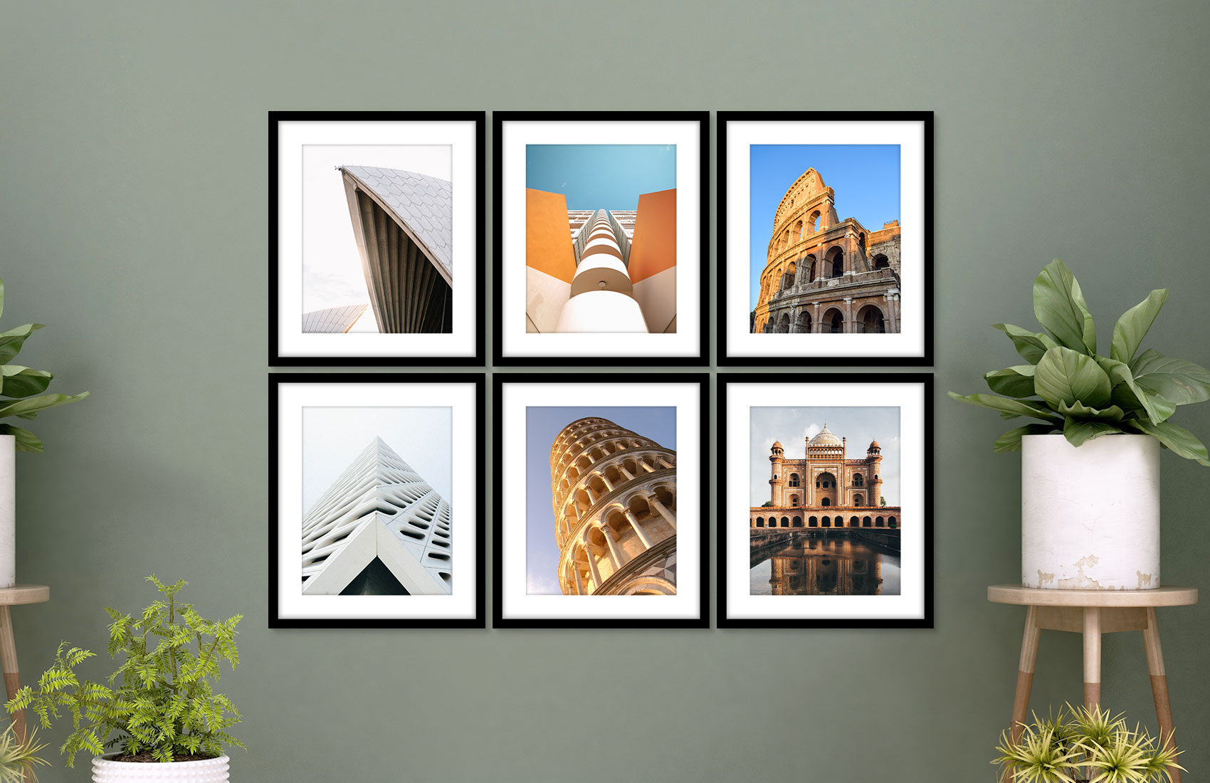 16x20 Black - Set of 6