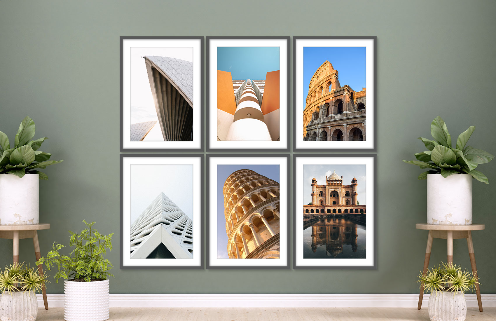 20x30 Gray - Set of 6