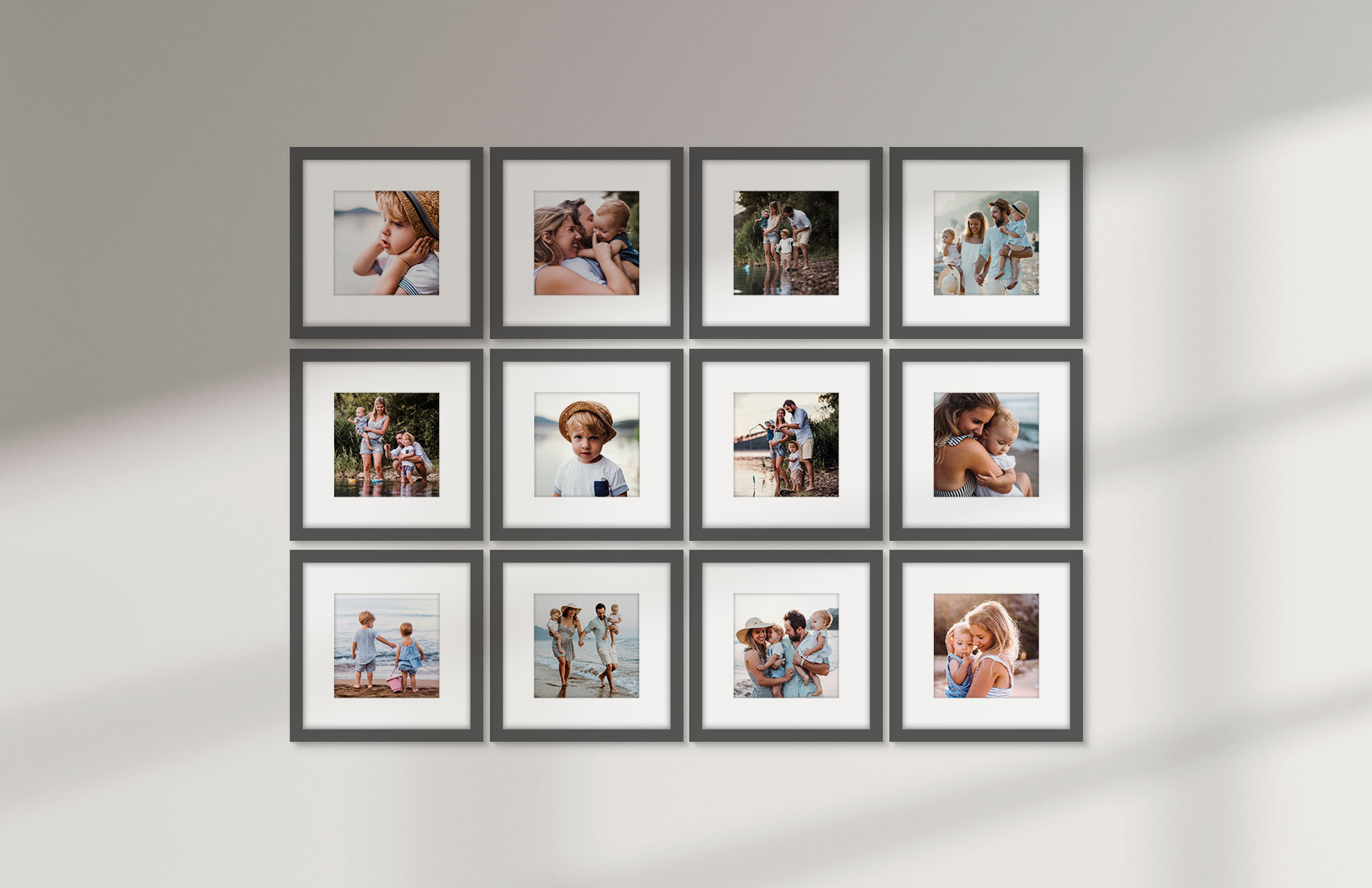 12x12 Gray - Set of 12