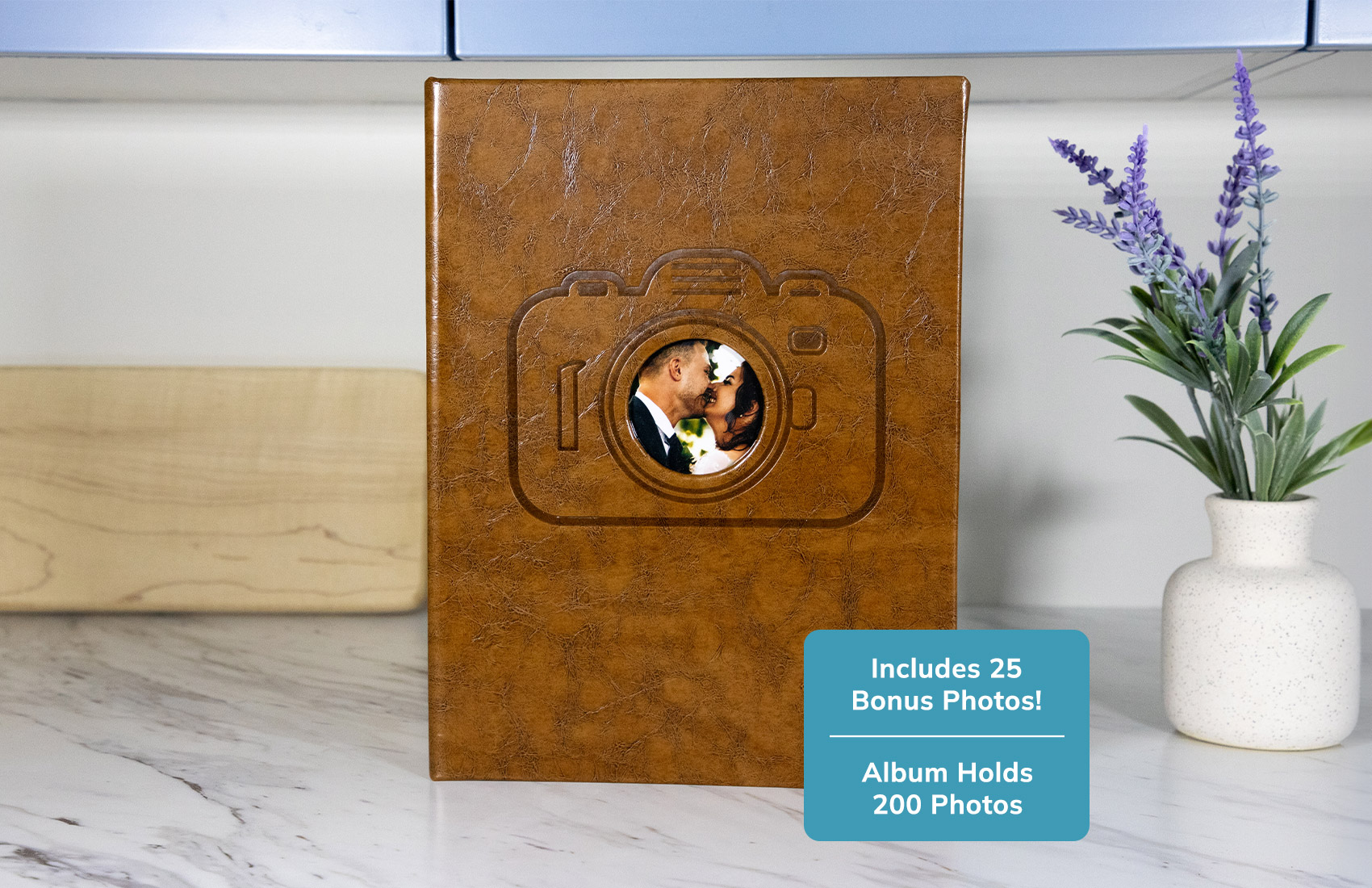 5x7 Brown Leather Photo Album