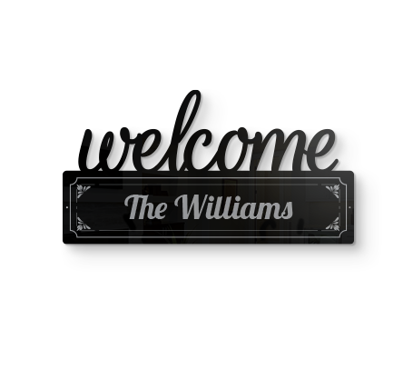 19" Welcome Wall Sign