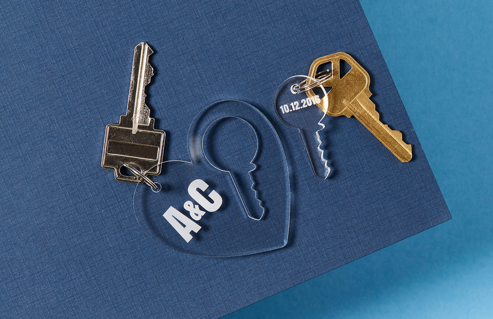 Key To My Heart Keychain - Clear