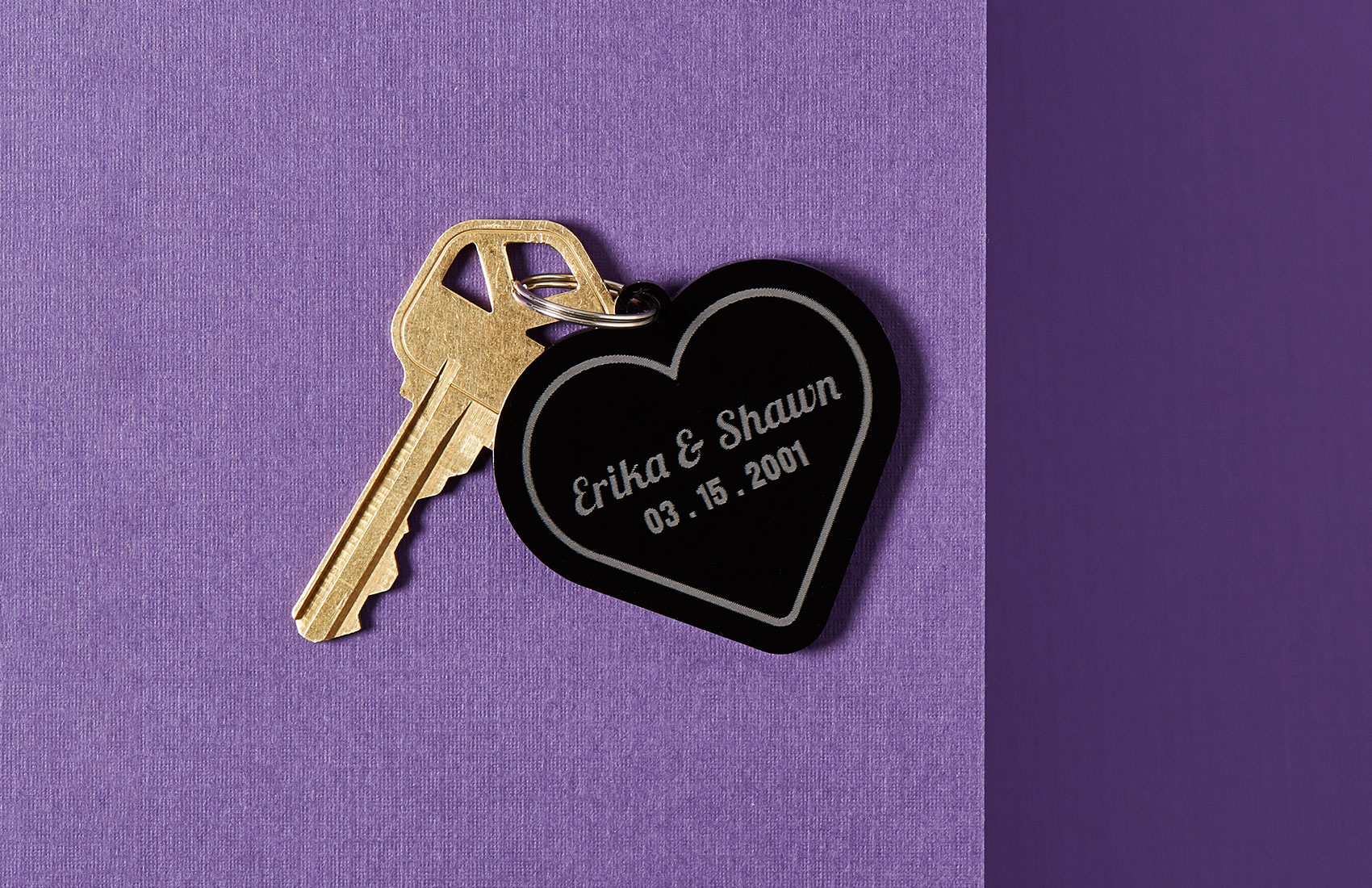 Small Heart Keychain - Black