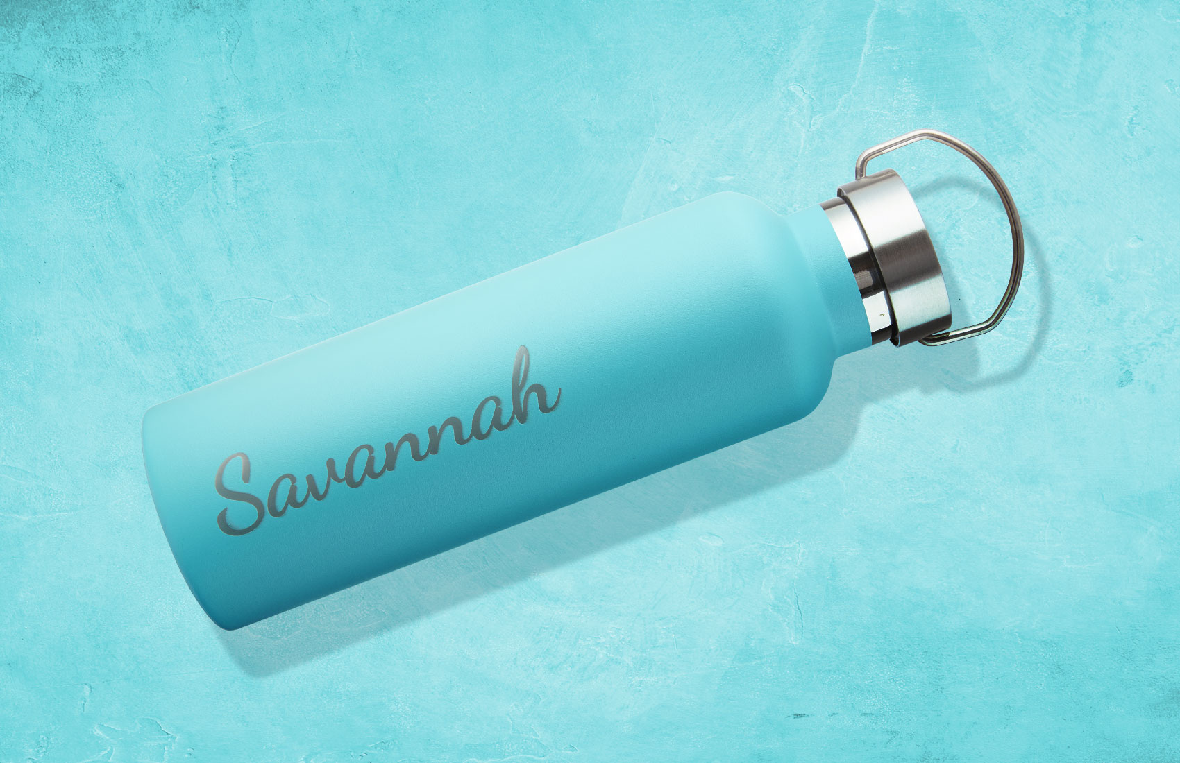 750ml Teal Personalized Bottle 