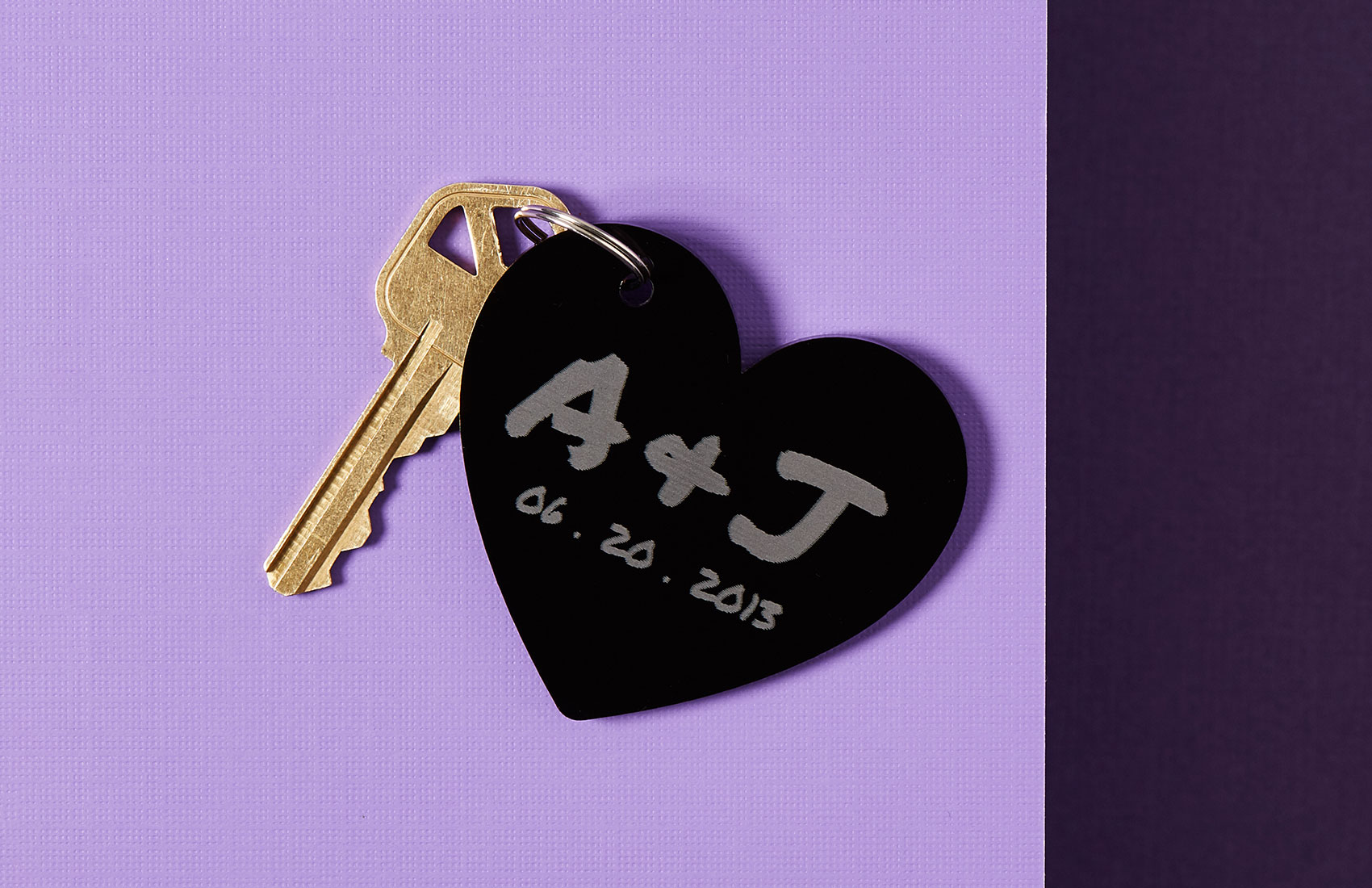 Big Heart Keychain - Black
