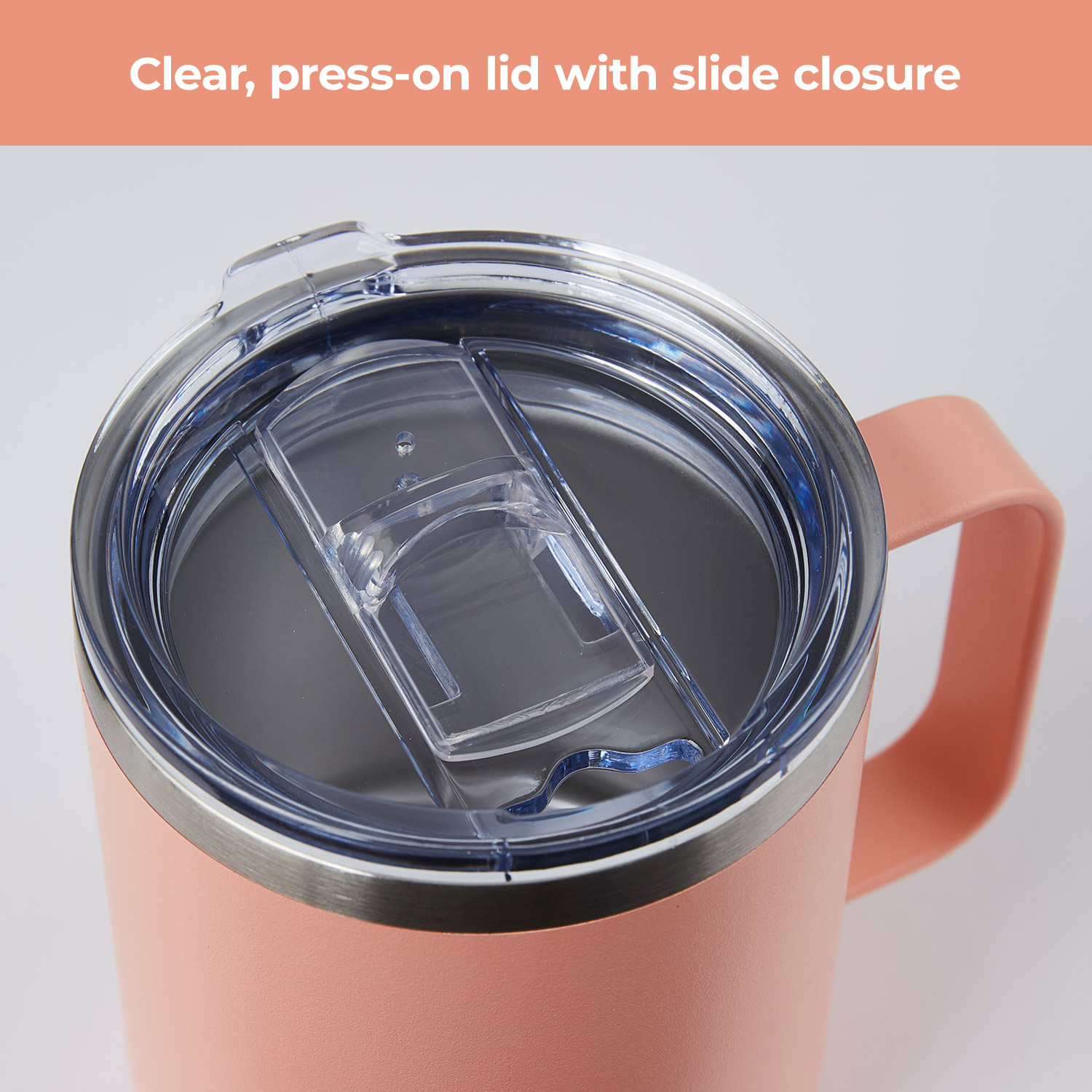 10oz Peach Personalized Travel Mug